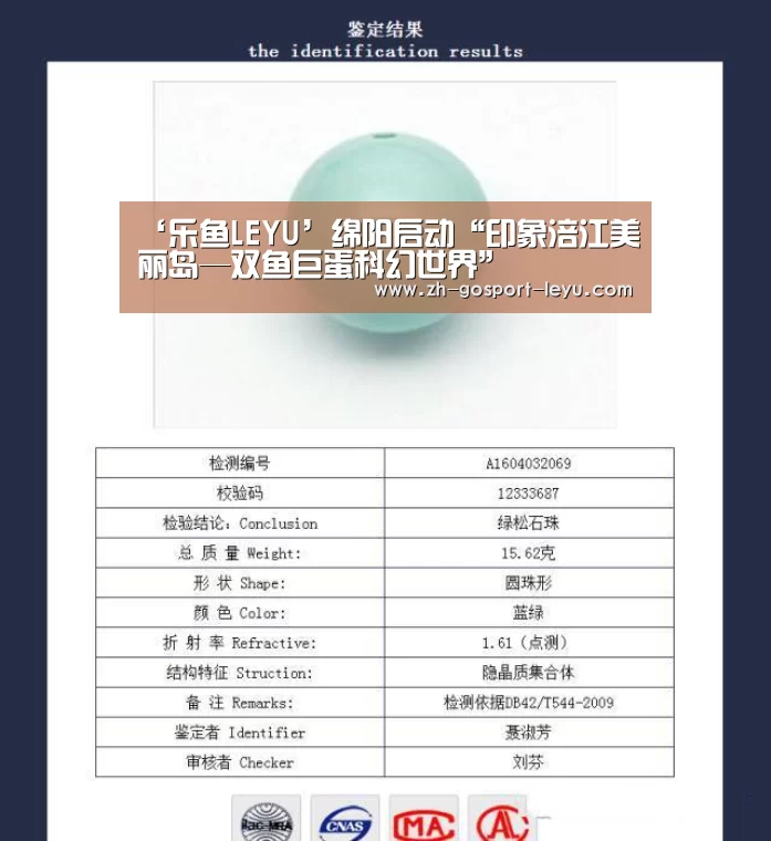 ‘乐鱼LEYU’绵阳启动“印象涪江美丽岛—双鱼巨蛋科幻世界”(图1) 乐鱼中国体育